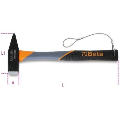 BETA, Marteau, 013704630 1370T-HS 300 Tischhammer, Kunststoffstiel (300 g) - Publicité BETA, Marteau, 013704630 1370T-HS 300 Tischhammer, Kunststoffstiel (300 g) - Publicité