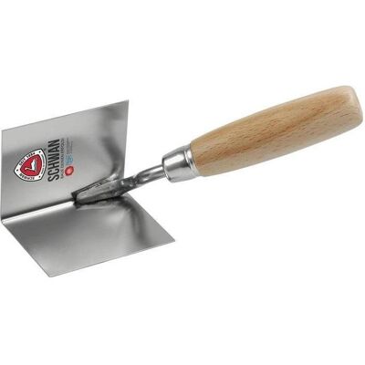 Schwan, Truelle + spatule, Mastic de coin intérieur (6 cm) - Publicité Schwan, Truelle + spatule, Mastic de coin intérieur (6 cm) - Publicité