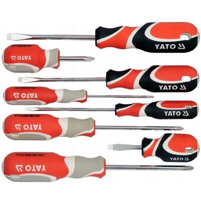Yato, Tournevis, Set De Tournevis 8pcs (Escale, évidement transversal) - Publicité Yato, Tournevis, Set De Tournevis 8pcs (Escale, évidement transversal) - Publicité