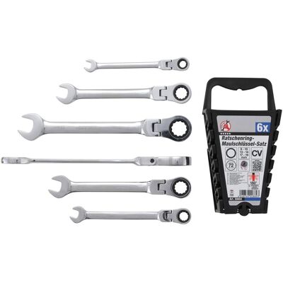 BGS, Clé à molette, Jeu de clés mixtes à cliquet têtes flexibles 8 - 19 mm 6 pièces (10 mm, 13 mm, 14 mm, 17 mm, 19 mm, 8 mm) - Publicité BGS, Clé à molette, Jeu de clés mixtes à cliquet têtes flexibles 8 - 19 mm 6 pièces (10 mm, 13 mm, 14 mm, 17 mm, 19 mm, 8 mm) - Publicité