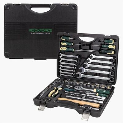 Rockforce - RF41101-5 - 110-pièces - 1/2-1/4 - Coffret d'outils - Publicité Rockforce - RF41101-5 - 110-pièces - 1/2-1/4 - Coffret d'outils - Publicité