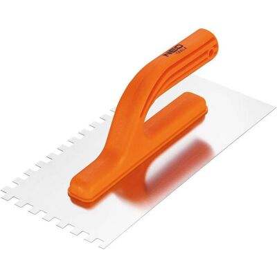 Neo, Truelle + spatule, paca su zębami 270x125mm ząb 8x8x8mm uchwyt su tworzywa (50-203) - Publicité Neo, Truelle + spatule, paca su zębami 270x125mm ząb 8x8x8mm uchwyt su tworzywa (50-203) - Publicité
