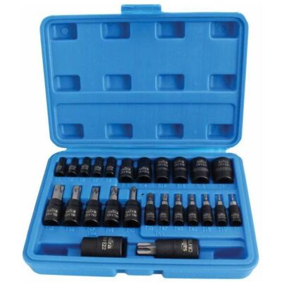 SATRA - S-H2548 - TORX et E-TORX - 25 pcs - Coffret outils - Publicité SATRA - S-H2548 - TORX et E-TORX - 25 pcs - Coffret outils - Publicité