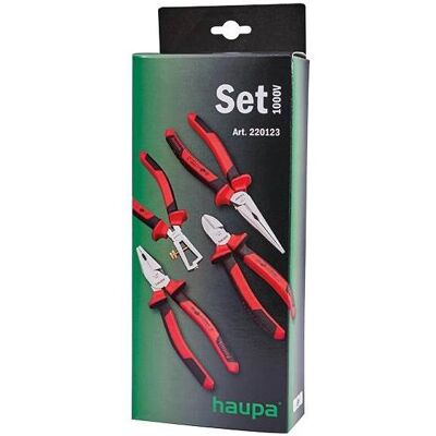 Haupa - 220123 - Set de pinces - 4 pièces - Set d'outils - Publicité Haupa - 220123 - Set de pinces - 4 pièces - Set d'outils - Publicité