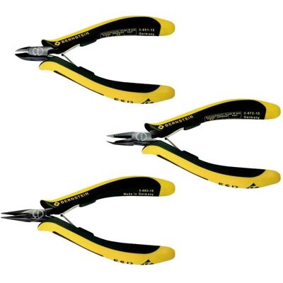 Bernstein, Pinces, Tools for Electronics 3-960-ES ESD Zangen-Set 3teilig - Publicité Bernstein, Pinces, Tools for Electronics 3-960-ES ESD Zangen-Set 3teilig - Publicité