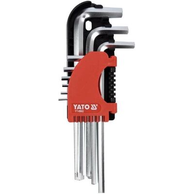 Yato, Clé à six pans, HEX KEY SET 9PCS 210MM - Publicité Yato, Clé à six pans, HEX KEY SET 9PCS 210MM - Publicité