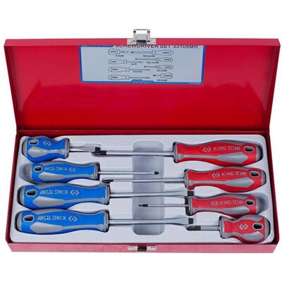 King Tony 33108MR - Ensemble de Tournevis avec 8 Outils - Publicité King Tony 33108MR - Ensemble de Tournevis avec 8 Outils - Publicité