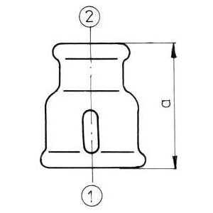 EE Odlewnia, Technique de raccordement des tubes, raccord de réduction M2 2 x 6/4 "tête. Publicité EE Odlewnia, Technique de raccordement des tubes, raccord de réduction M2 2 x 6/4 "tête. Publicité
