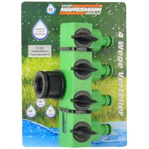 Mannesmann, Raccord de tuyau + connecteur de tuyau, Vanne à 2 voies avec raccord de robinet de 2,50cm (1"") adaptée à tous les systèmes d'accouplement (Adaptateur de robinet, 25 mm) - Publicité Mannesmann, Raccord de tuyau + connecteur de tuyau, Vanne à 2 voies avec raccord de robinet de 2,50cm (1"") adaptée à tous les systèmes d'accouplement (Adaptateur de robinet, 25 mm) - Publicité