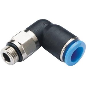 Tru Components, Technique de raccordement des tubes, Raccord coudé GPL8-G02 Ø du tube : 8 mm Dimension du filetage : G1/4" 1 pce - Publicité Tru Components, Technique de raccordement des tubes, Raccord coudé GPL8-G02 Ø du tube : 8 mm Dimension du filetage : G1/4" 1 pce - Publicité