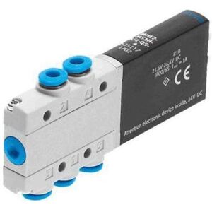 Festo, Vanne, MHE2-MS1H-5/2-QS-4 525117 Électrovanne - Publicité Festo, Vanne, MHE2-MS1H-5/2-QS-4 525117 Électrovanne - Publicité