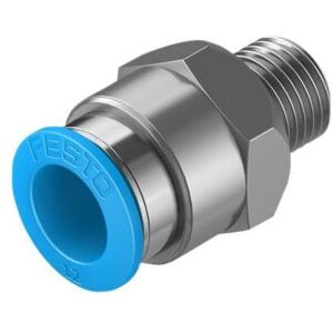 Festo, Technique de raccordement des tubes, Male Connector, R1/4 to 12mm Tube (Raccord de tuyauterie) - Publicité Festo, Technique de raccordement des tubes, Male Connector, R1/4 to 12mm Tube (Raccord de tuyauterie) - Publicité