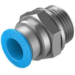 Festo, Technique de raccordement des tubes, Push-in Fitting, Male G3/8, 10mm (Raccord de tuyauterie) - Publicité Festo, Technique de raccordement des tubes, Push-in Fitting, Male G3/8, 10mm (Raccord de tuyauterie) - Publicité