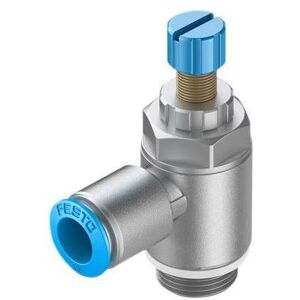 Festo, Vanne, GRLA-1/2-QS-12-RS-D 534344 Clapet anti-retour à étranglement - Publicité Festo, Vanne, GRLA-1/2-QS-12-RS-D 534344 Clapet anti-retour à étranglement - Publicité