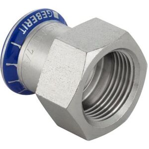 Geberit Technique de raccordement des tubes, Mapress, adaptateur en acier inoxydable, avec filetage interne DN 32/25 (31820) (Raccord à sertir) - Publicité Geberit Technique de raccordement des tubes, Mapress, adaptateur en acier inoxydable, avec filetage interne DN 32/25 (31820) (Raccord à sertir) - Publicité