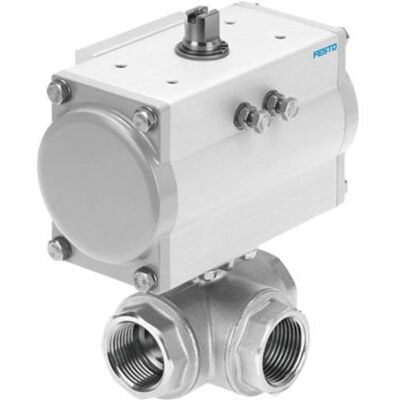 Festo, Vanne, Unité d'entraînement de vanne à boisseau sphérique 8070258 VZBM-a-1/4-RP-25-F-3T-B2-PA10 5.5 jusqu'à - Publicité Festo, Vanne, Unité d'entraînement de vanne à boisseau sphérique 8070258 VZBM-a-1/4-RP-25-F-3T-B2-PA10 5.5 jusqu'à - Publicité
