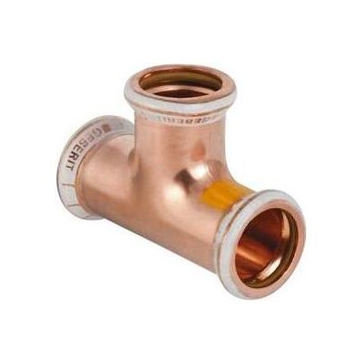 Geberit Technique de raccordement des tubes, Tees Mapress Cuivre Gaz égal à 28 mm (34531) (Raccord à sertir) - Publicité Geberit Technique de raccordement des tubes, Tees Mapress Cuivre Gaz égal à 28 mm (34531) (Raccord à sertir) - Publicité