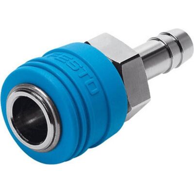 Festo, Technique de raccordement des tubes, Brass Female Pneumatic Quick Connect Coupling, 12mm Hose Barb (Raccord de tuyaux) - Publicité Festo, Technique de raccordement des tubes, Brass Female Pneumatic Quick Connect Coupling, 12mm Hose Barb (Raccord de tuyaux) - Publicité