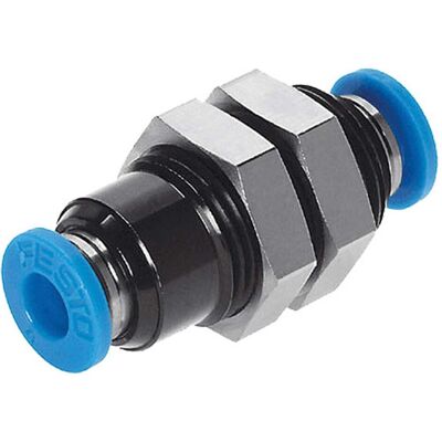 Festo, Technique de raccordement des tubes, Push-in Bulkhead Connector, 3mm (Raccord de tuyauterie) - Publicité Festo, Technique de raccordement des tubes, Push-in Bulkhead Connector, 3mm (Raccord de tuyauterie) - Publicité