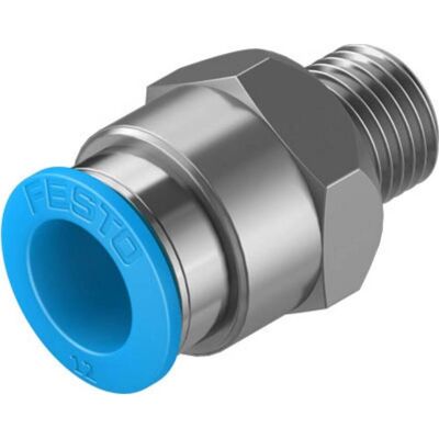 Festo, Technique de raccordement des tubes, Male Connector, R1/4 to 12mm Tube (Raccord de tuyauterie) - Publicité Festo, Technique de raccordement des tubes, Male Connector, R1/4 to 12mm Tube (Raccord de tuyauterie) - Publicité