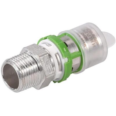 Comap, Technique de raccordement des tubes, Złączka GZ zaprasowywana MultiSkin mosiądz/cynowany 26x3/4 (Raccord à sertir) - Publicité Comap, Technique de raccordement des tubes, Złączka GZ zaprasowywana MultiSkin mosiądz/cynowany 26x3/4 (Raccord à sertir) - Publicité