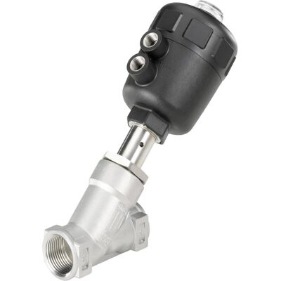 Bürkert, Outils pneumatiques : accessoires, Vanne 2/2 à commande pneumatique 2160 G 2 1/2 manchon Matériau du corps Acier inoxydable Matériau - Publicité Bürkert, Outils pneumatiques : accessoires, Vanne 2/2 à commande pneumatique 2160 G 2 1/2 manchon Matériau du corps Acier inoxydable Matériau - Publicité