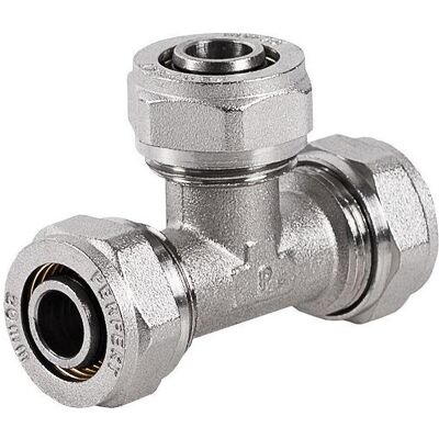 Perfexim, Technique de raccordement des tubes, Tee 70A" 25 x 20 x 25 mm (61-010-2520-000) (Connexion en T) - Publicité Perfexim, Technique de raccordement des tubes, Tee 70A" 25 x 20 x 25 mm (61-010-2520-000) (Connexion en T) - Publicité