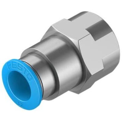 Festo, Technique de raccordement des tubes, Raccord, air comprimé, laiton, 40.1mm, G1/2″, douille filetée - Publicité Festo, Technique de raccordement des tubes, Raccord, air comprimé, laiton, 40.1mm, G1/2″, douille filetée - Publicité