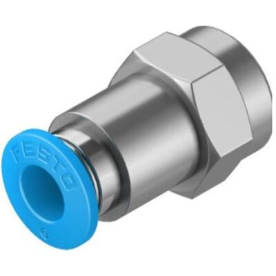 Festo, Technique de raccordement des tubes, Push-in Fitting, Female G1/8, 6mm (Raccord de tuyauterie) - Publicité Festo, Technique de raccordement des tubes, Push-in Fitting, Female G1/8, 6mm (Raccord de tuyauterie) - Publicité