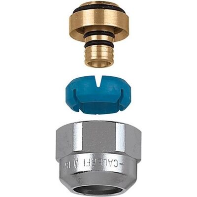 Caleffi, Installation sanitaire : accessoires, Raccord à compression 3/4 pouce FF pour tube KST 15-15,5mm 18-20mm - Publicité Caleffi, Installation sanitaire : accessoires, Raccord à compression 3/4 pouce FF pour tube KST 15-15,5mm 18-20mm - Publicité