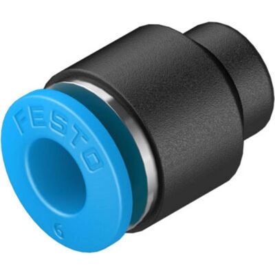 Festo, Technique de raccordement des tubes, Obturateur, air comprimé / eau, polybutylène téréphtalate (PBT), 18.5mm, Ø6 mm, raccord instantané (Raccord de tuyauterie) - Publicité Festo, Technique de raccordement des tubes, Obturateur, air comprimé / eau, polybutylène téréphtalate (PBT), 18.5mm, Ø6 mm, raccord instantané (Raccord de tuyauterie) - Publicité