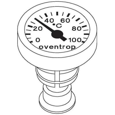 Oventrop, Installation sanitaire : accessoires, OV Kit de conversion thermomètre Optibal anthracite pour DN 20-25 - Publicité Oventrop, Installation sanitaire : accessoires, OV Kit de conversion thermomètre Optibal anthracite pour DN 20-25 - Publicité