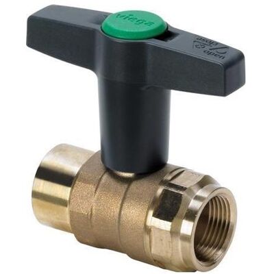 Viega EasyTop Robinet à Bille 1/2 M/M - Bronze au Silicium - Publicité Viega EasyTop Robinet à Bille 1/2 M/M - Bronze au Silicium - Publicité