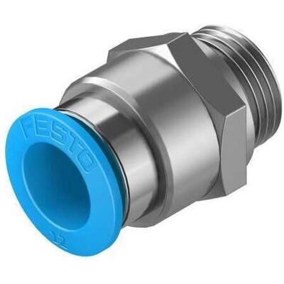 Festo, Technique de raccordement des tubes, Push-in Fitting, Male G3/8, 12mm - Publicité Festo, Technique de raccordement des tubes, Push-in Fitting, Male G3/8, 12mm - Publicité