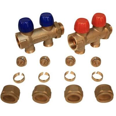 Wavin Tigris Modèle NOR-5111052 Ensemble Tuyaux 1" à 2 Voies avec Raccords PEX - Ensemble de Tuyaux - Publicité Wavin Tigris Modèle NOR-5111052 Ensemble Tuyaux 1" à 2 Voies avec Raccords PEX - Ensemble de Tuyaux - Publicité