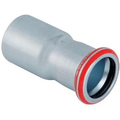 Geberit Technique de raccordement des tubes, Mapress, réducteur en acier au carbone avec terminal d'insertion 42 x 18 mm (22315) (Raccord à sertir) - Publicité Geberit Technique de raccordement des tubes, Mapress, réducteur en acier au carbone avec terminal d'insertion 42 x 18 mm (22315) (Raccord à sertir) - Publicité
