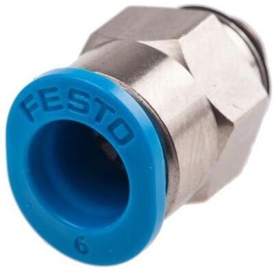 Festo, Technique de raccordement des tubes, Push-in Fitting, Male M5, 6mm (Raccord de tuyauterie) - Publicité Festo, Technique de raccordement des tubes, Push-in Fitting, Male M5, 6mm (Raccord de tuyauterie) - Publicité