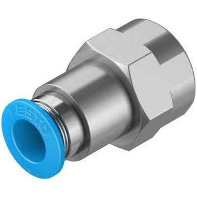 Festo, Technique de raccordement des tubes, Push-in Fitting, Female G1/4, 8mm (Raccord de tuyauterie) - Publicité Festo, Technique de raccordement des tubes, Push-in Fitting, Female G1/4, 8mm (Raccord de tuyauterie) - Publicité