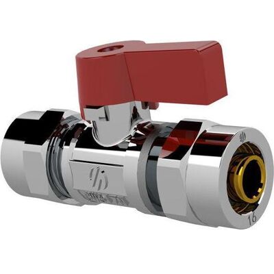 Arco, Vanne, Valve Mini For Multilaye Tube 16x2mm Rouge - Publicité Arco, Vanne, Valve Mini For Multilaye Tube 16x2mm Rouge - Publicité
