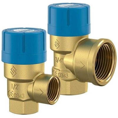 Flamco, Technique de raccordement des tubes, Zawór bezpieczeństwa GW 3/4/" x GW 1/" 6bar - 27110 - Publicité Flamco, Technique de raccordement des tubes, Zawór bezpieczeństwa GW 3/4/" x GW 1/" 6bar - 27110 - Publicité