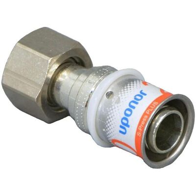 Uponor, Technique de raccordement des tubes, GmbH Raccord S-Press PLUS en laiton, étamé 20mmx1/2 FF - Publicité Uponor, Technique de raccordement des tubes, GmbH Raccord S-Press PLUS en laiton, étamé 20mmx1/2 FF - Publicité