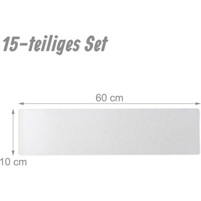 Relaxdays, Paillasson, 15 tapis d'escalier (15 x 60 cm) - Publicité Relaxdays, Paillasson, 15 tapis d'escalier (15 x 60 cm) - Publicité