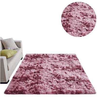 Tapis Shaggy Rouge 120x170cm Strado - Publicité Tapis Shaggy Rouge 120x170cm Strado - Publicité