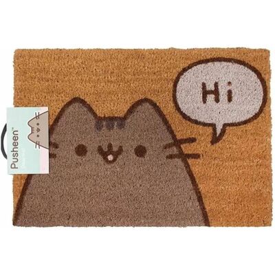 Modèle Pusheen - Paillasson multicolore - Pusheen dit Bonjour - Tapis Hole in the Wall - Publicité Modèle Pusheen - Paillasson multicolore - Pusheen dit Bonjour - Tapis Hole in the Wall - Publicité