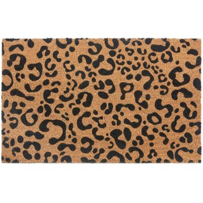 Hanse Home Collection Tapis en fibre de coco - Motif léopard - 45x75 cm - Publicité Hanse Home Collection Tapis en fibre de coco - Motif léopard - 45x75 cm - Publicité