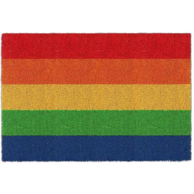 Relaxdays Tapis de porte arc-en-ciel 60 x 40 cm Décoratif - Publicité Relaxdays Tapis de porte arc-en-ciel 60 x 40 cm Décoratif - Publicité