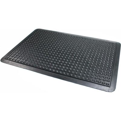 Doortex Tapis Anti-fatigue - 90x120cm - Caoutchouc - Noir - Publicité Doortex Tapis Anti-fatigue - 90x120cm - Caoutchouc - Noir - Publicité
