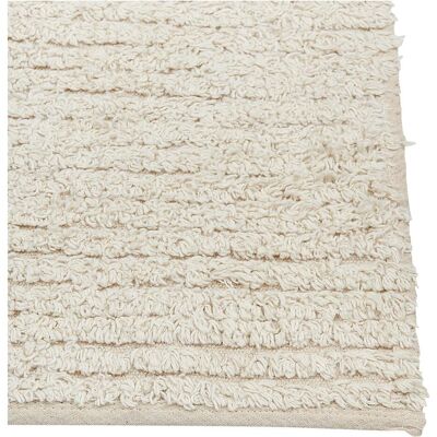 Beliani Tapis en Coton Beige 80 x 150 cm - Tapis - Publicité Beliani Tapis en Coton Beige 80 x 150 cm - Tapis - Publicité