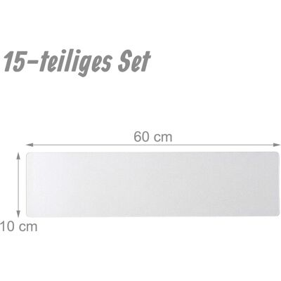 Relaxdays, Paillasson, 15 tapis d'escalier (10 x 60 cm) - Publicité Relaxdays, Paillasson, 15 tapis d'escalier (10 x 60 cm) - Publicité