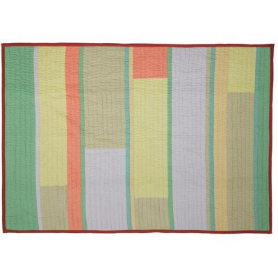 Hübsch, Couverture, Pavilion Decke Block Coral/ Multifarben (200 x 140 cm) - Publicité Hübsch, Couverture, Pavilion Decke Block Coral/ Multifarben (200 x 140 cm) - Publicité